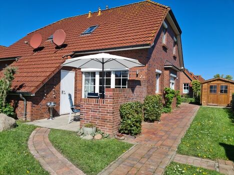 Nordsee-Ferienhaus f.  4 Pers.  Zaun, WLAN, Garten, Südterr ...