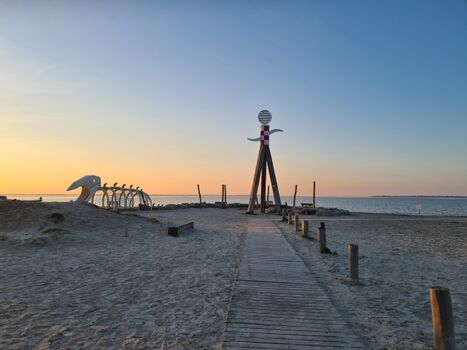Sonnenuntergang am Strand von Neßmersiel