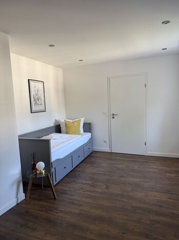 Schlafzimmer im OG mit Einzelbett