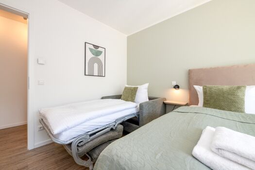 Schlafzimmer 1 mit Aufbettung