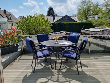 Südbalkon Richtung Garten