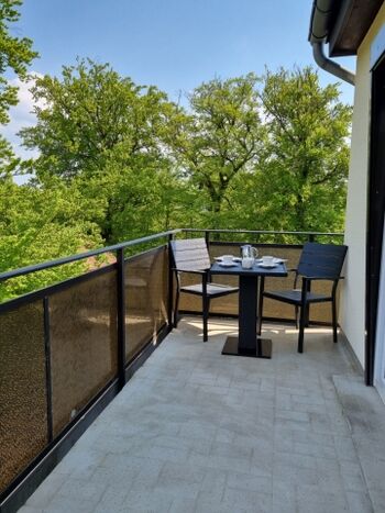 Nordbalkon am Schlafzimmer