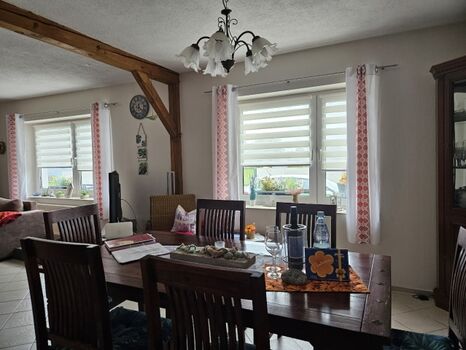 Essbereich im Wohnzimmer