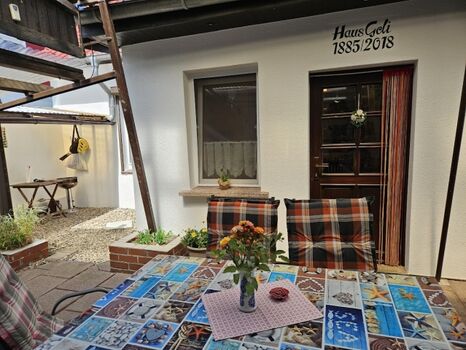 Terrasse direkt aus der Küche