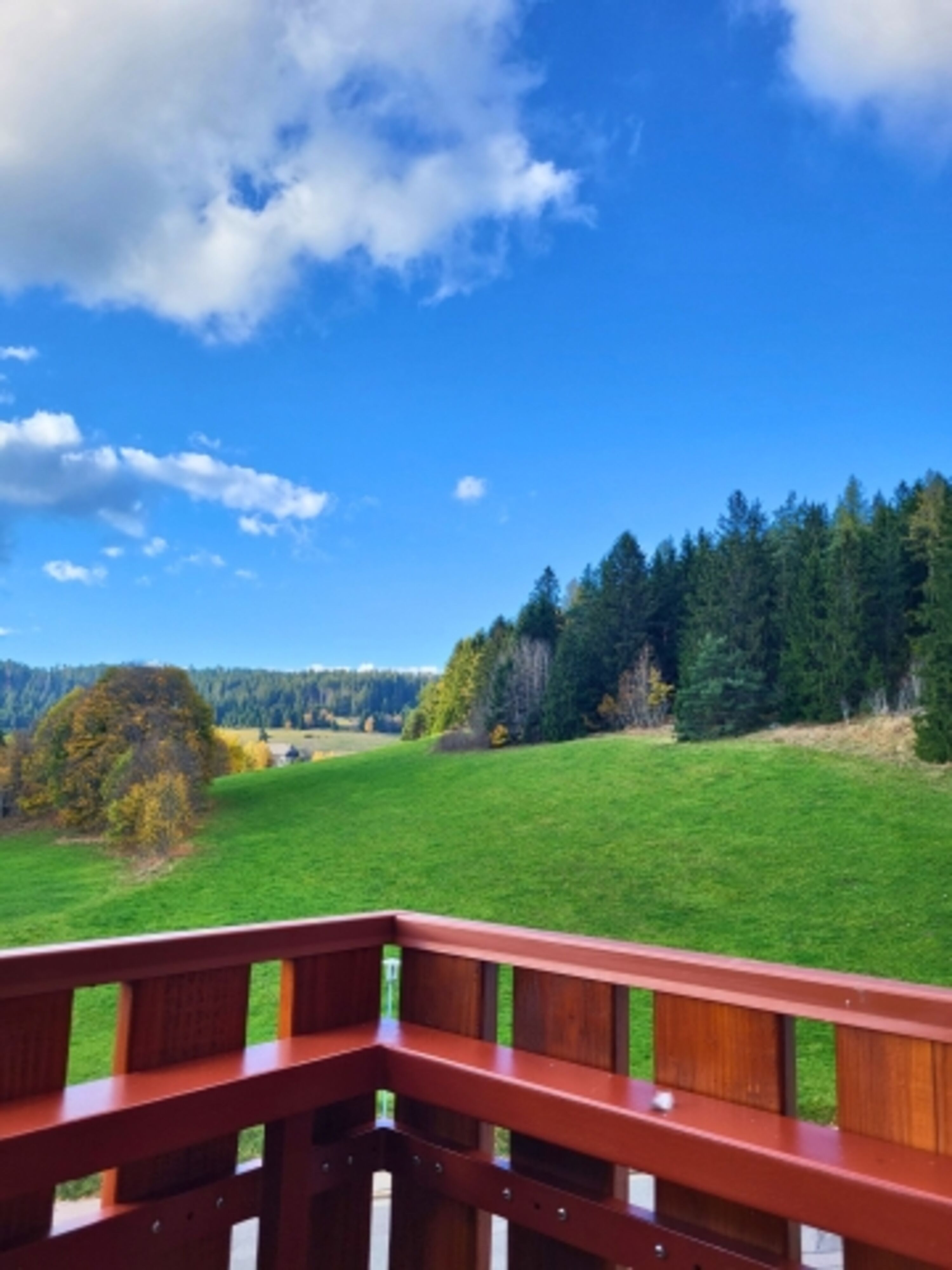 Blick vom Balkon