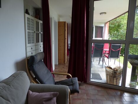 Blick aus dem Wohnzimmer