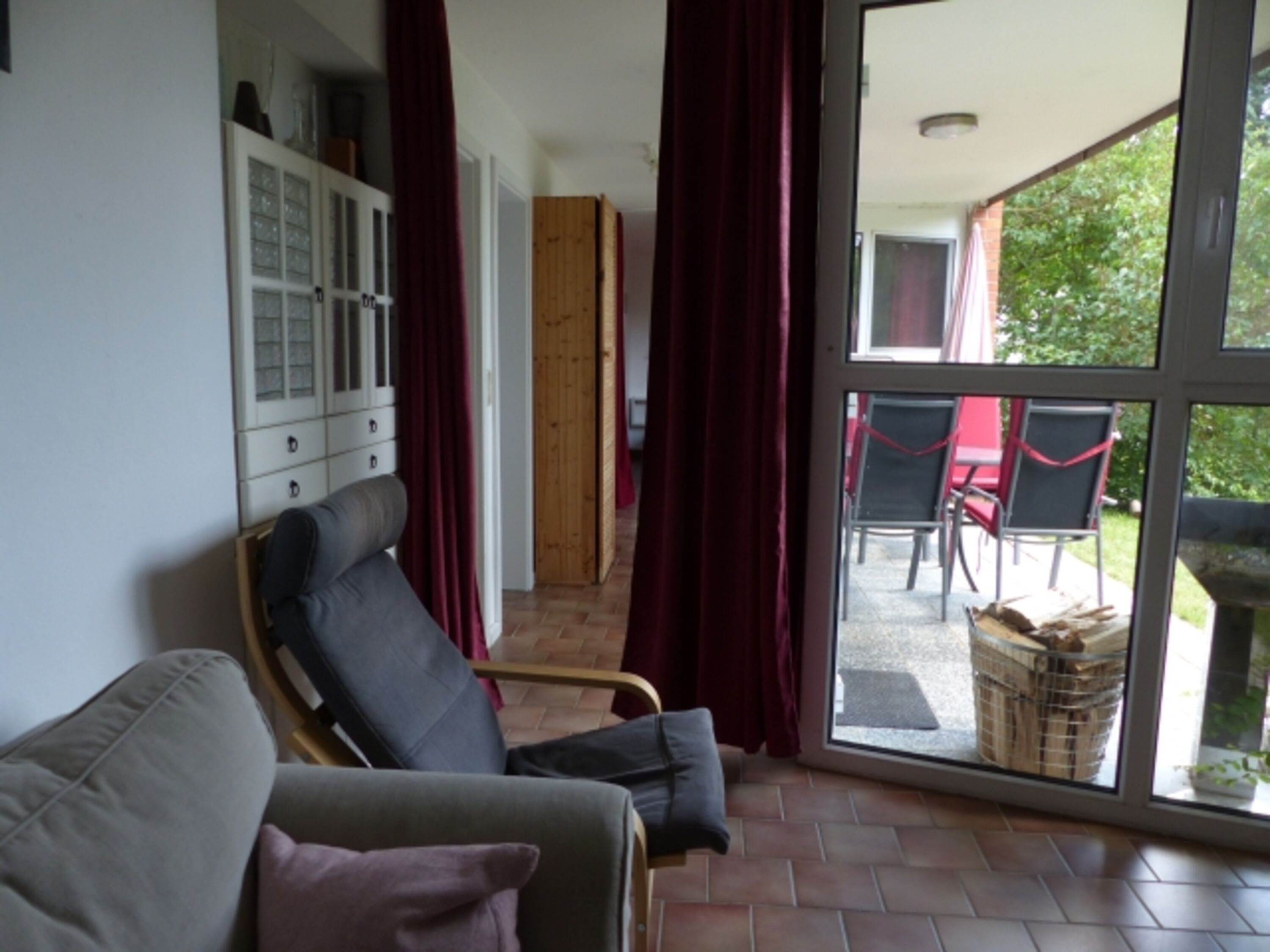 Blick aus dem Wohnzimmer