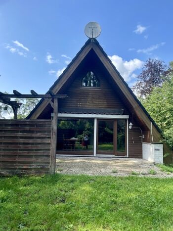 Rückansicht Haus mit Terasse