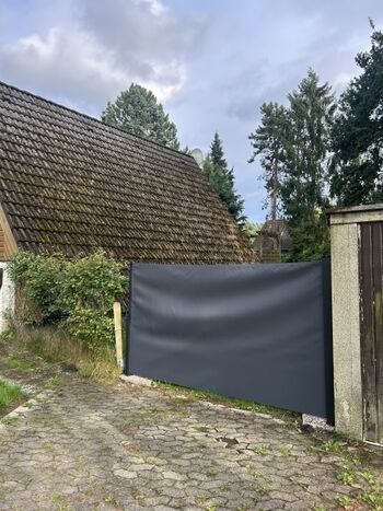 Flexible Gartenumzäunung (Rest ist fest bezäunt)