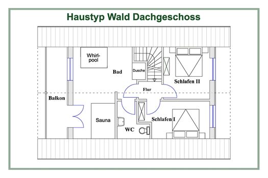 Grundriss - Haustyp Wald OG