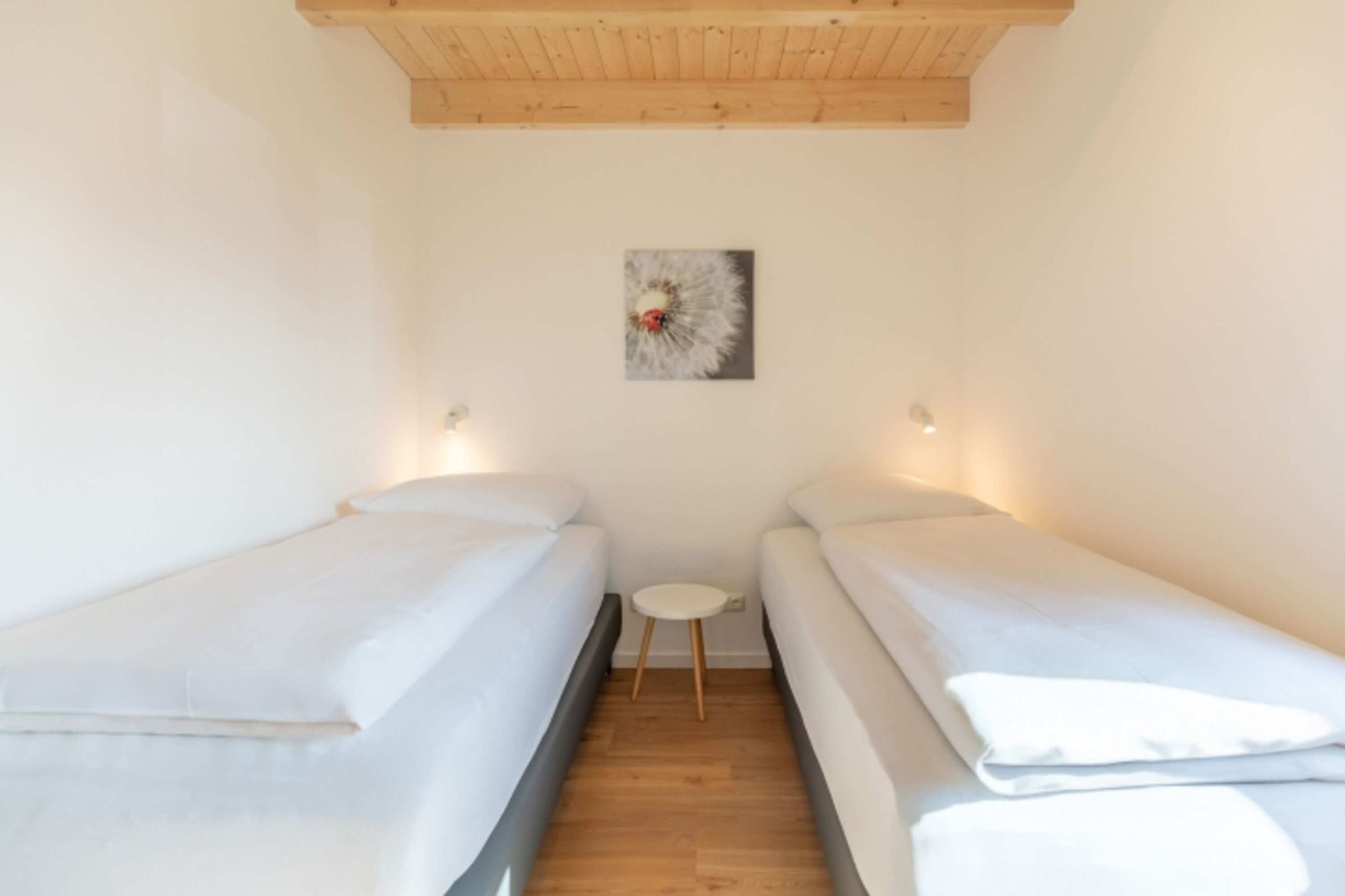 Huus Eekboom - Schlafzimmer 1 mit gemütlichen Einzelbetten