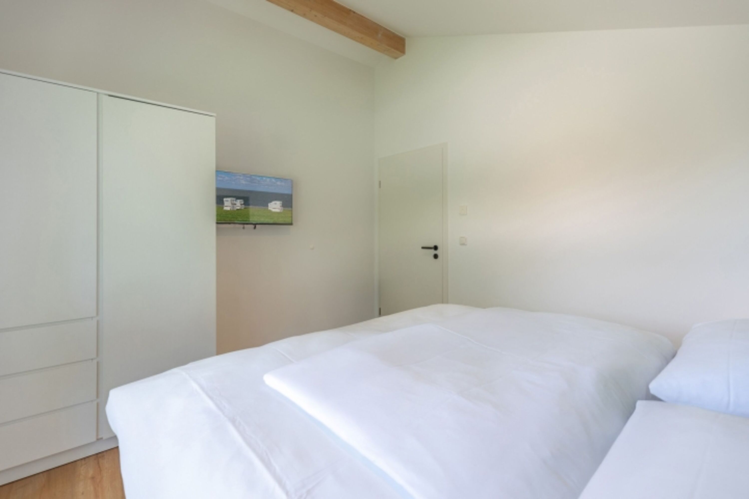 Huus Eekboom - Schlafzimmer 3 mit gemütlichem Doppelbett