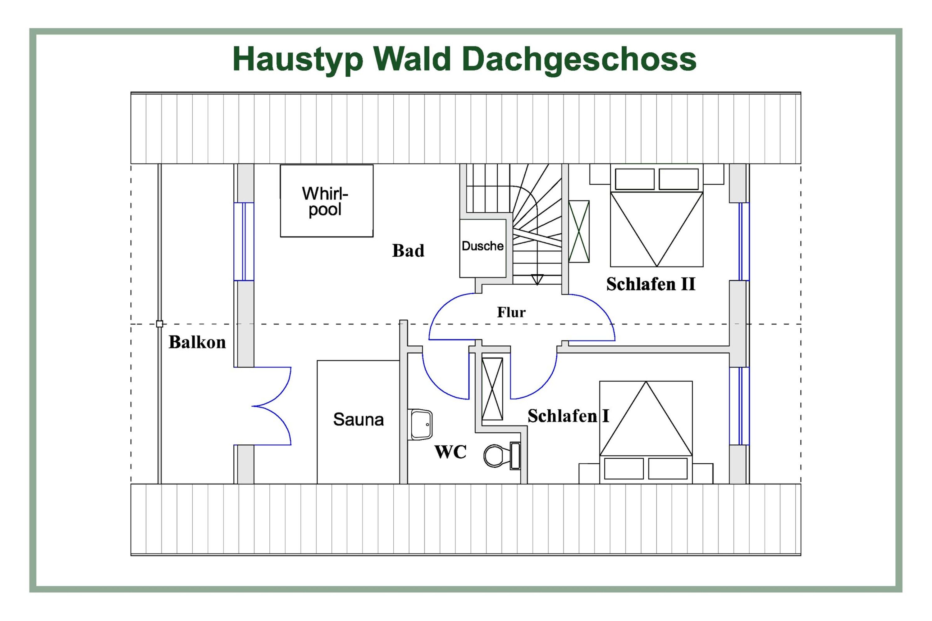 Grundriss - Haustyp Wald OG