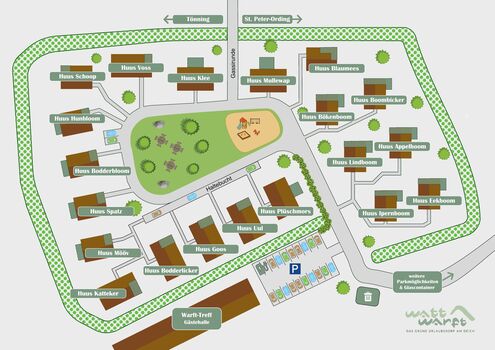 Lageplan der WattWarft