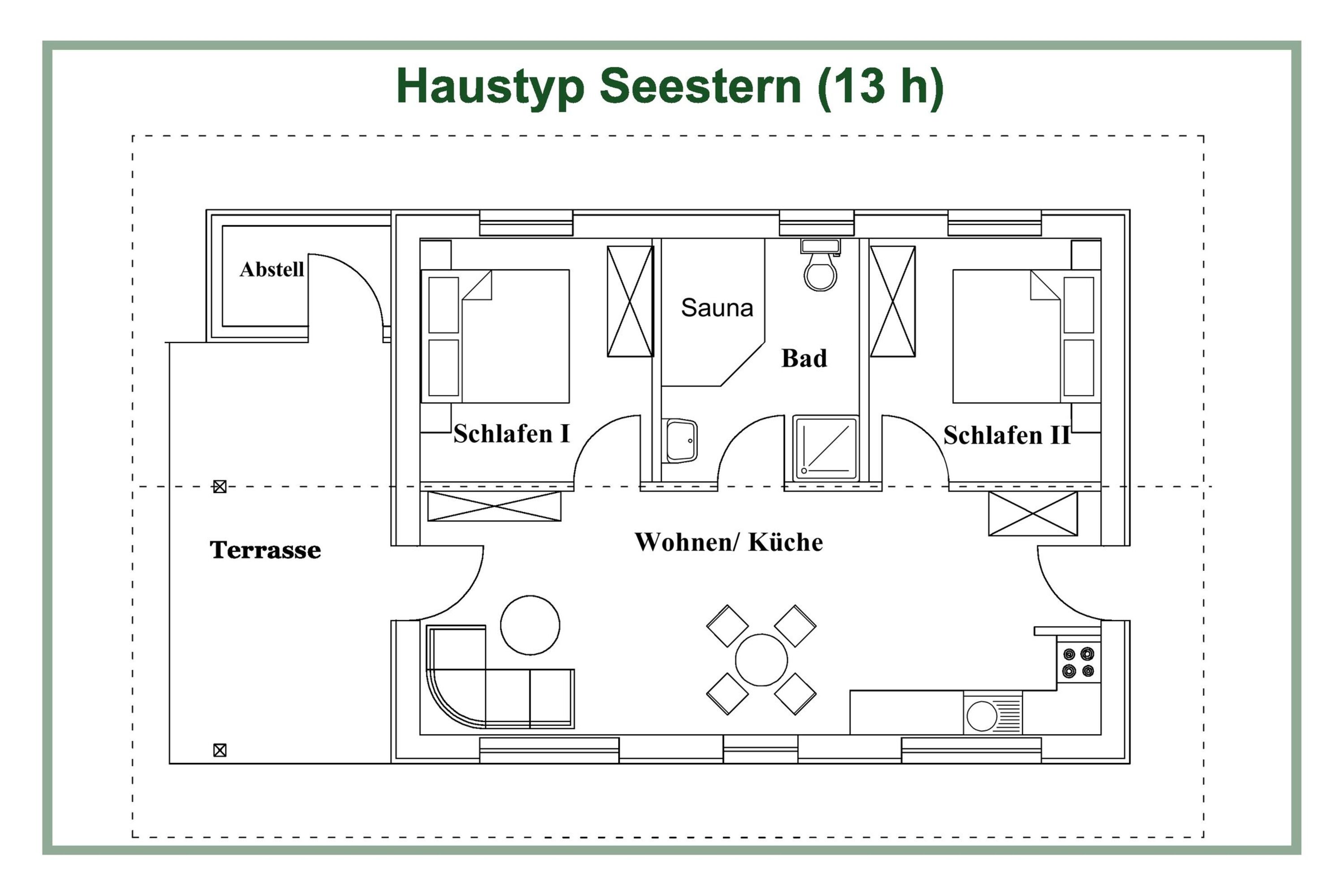 Grundriss - Haustyp Seestern
