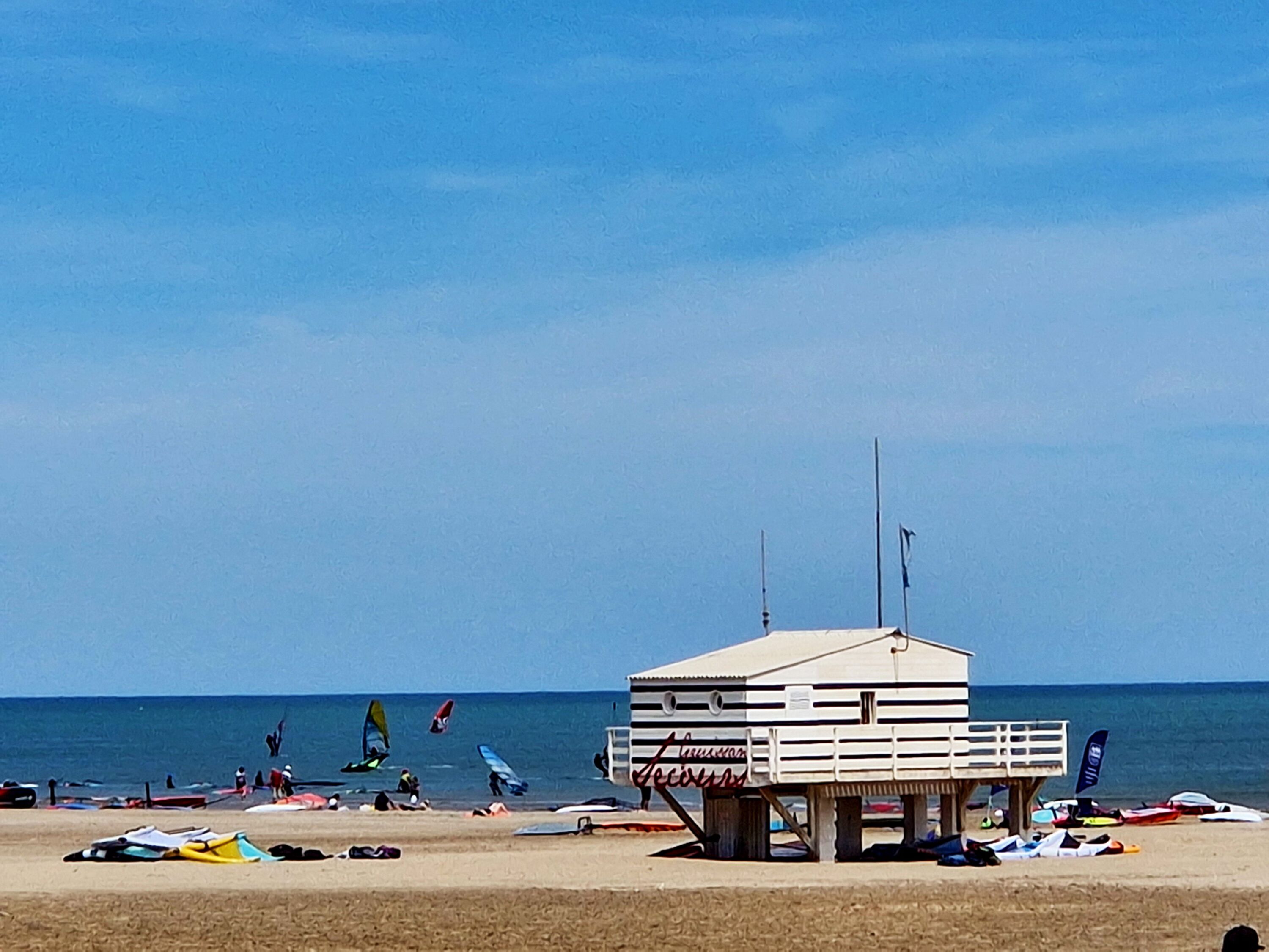 Windsurfen in Gruissan Plage, 35 km