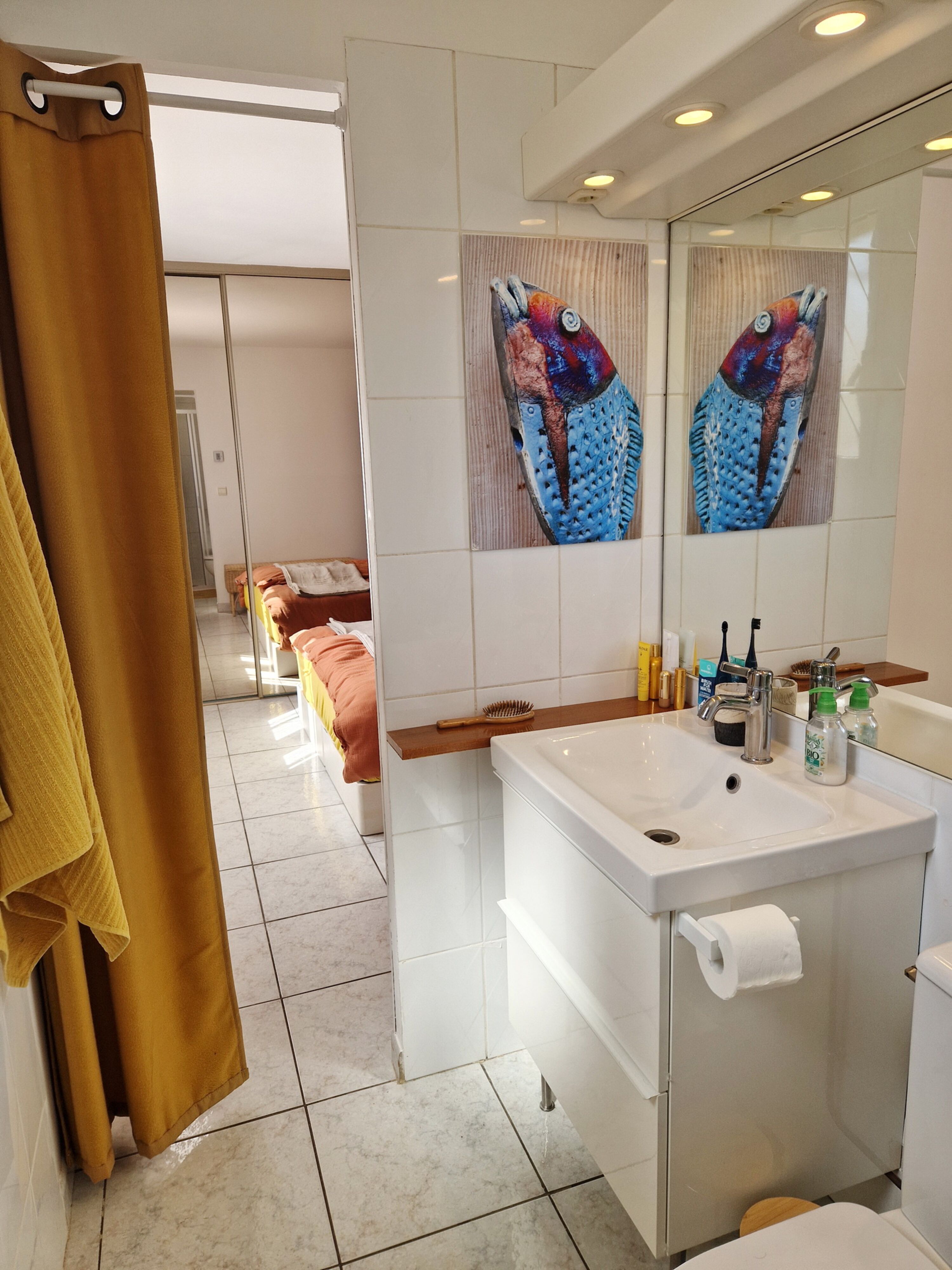Badezimmer 1 mit Dusche und WC