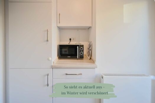 kleine Küche, bestens ausgestattet