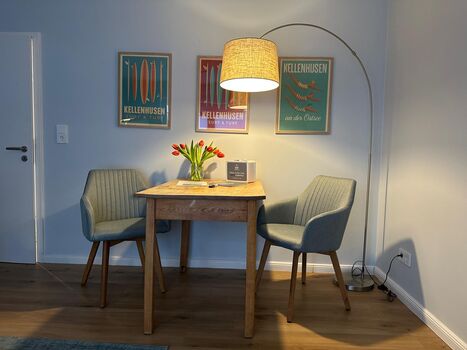 Essecke im Wohnzimmer