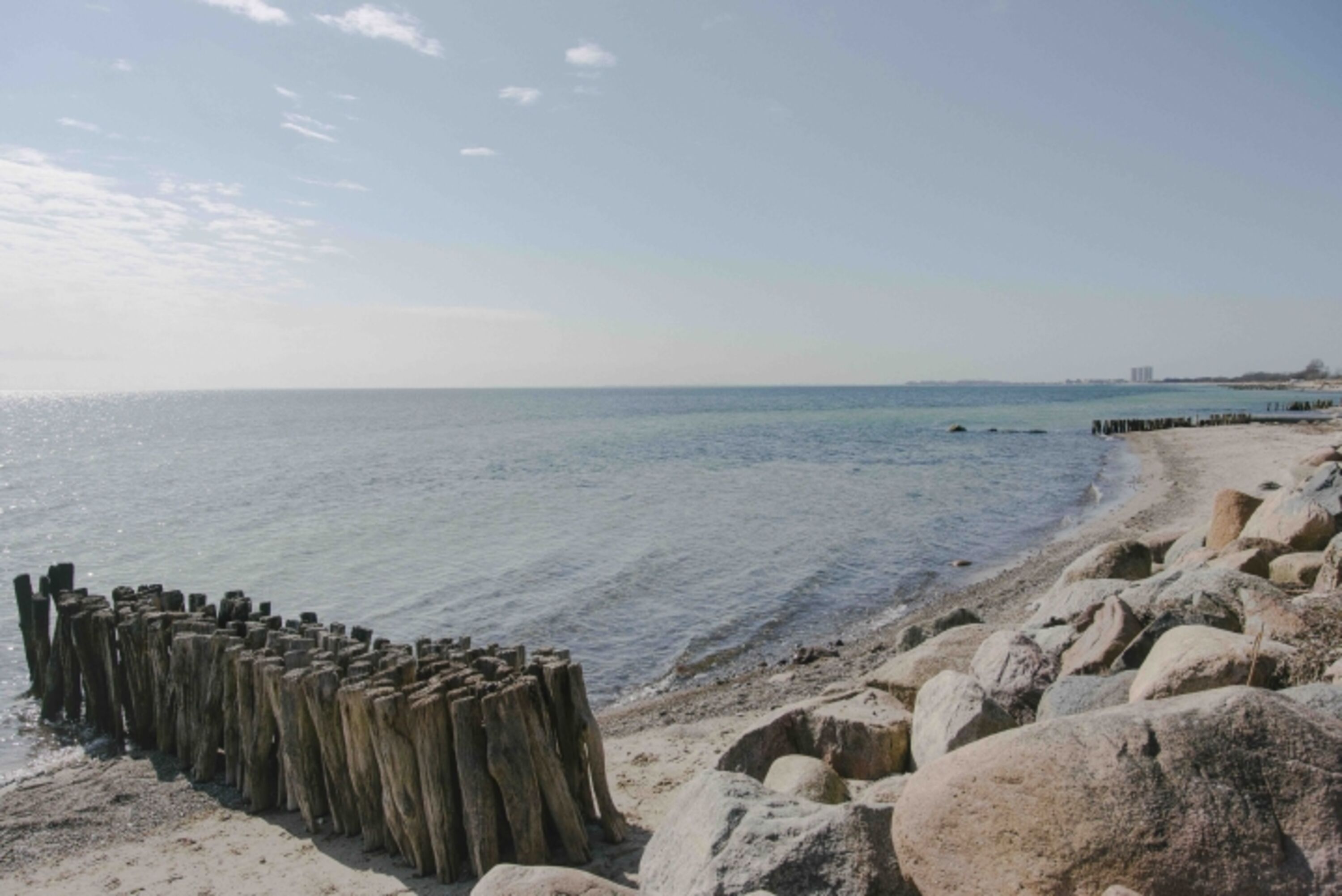 Strand vor der Tür