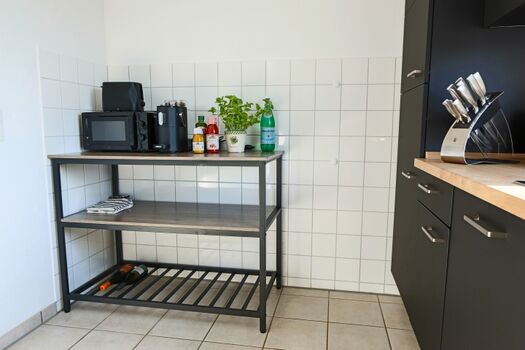Top ausgestattete Küche (Kaffeemaschine, Wasserkocher, Toaster, Mikrowelle, ...)