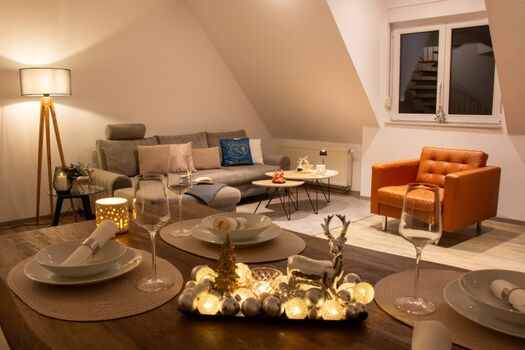 Im Advent ist unsere Ferienwohnung festlich-elegant dekoriert