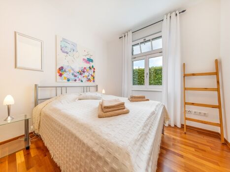 wunderschönes Schlafzimmer in der Rügenbrise auf Rügen