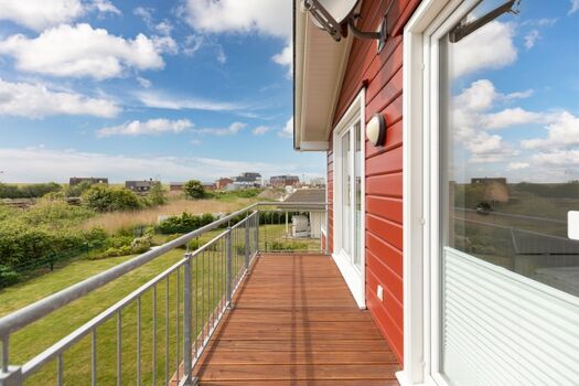 Gemütlicher Balkon mit schöner Aussicht 