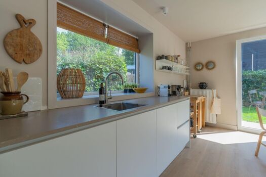 Die offene Küche mit allem Komfort