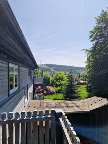 Balkon Ausblick zum Bocksberg