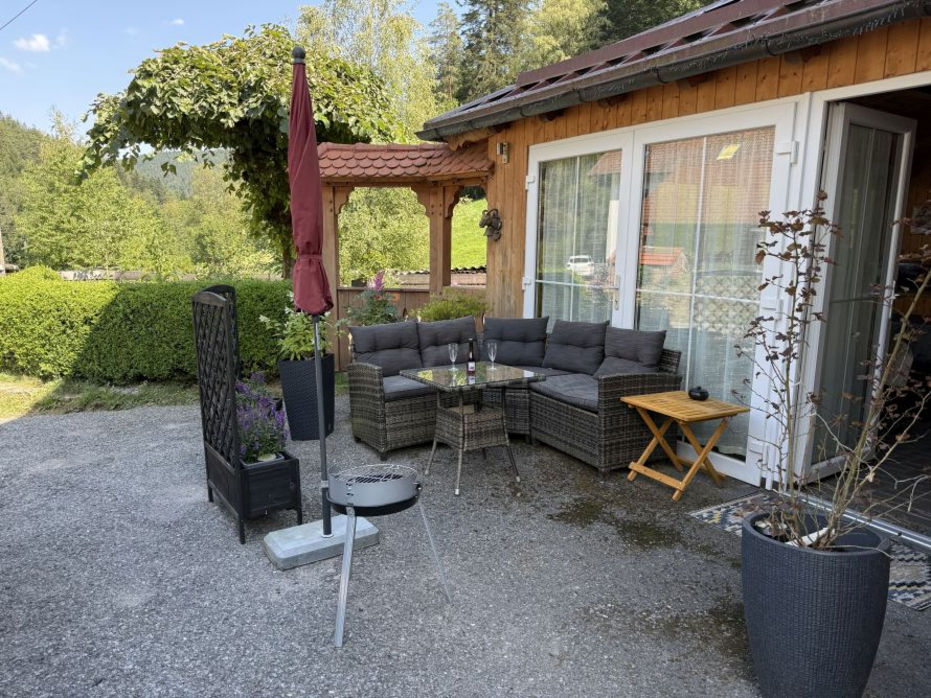 Eingang zur Freizeitoase & Loungeecke