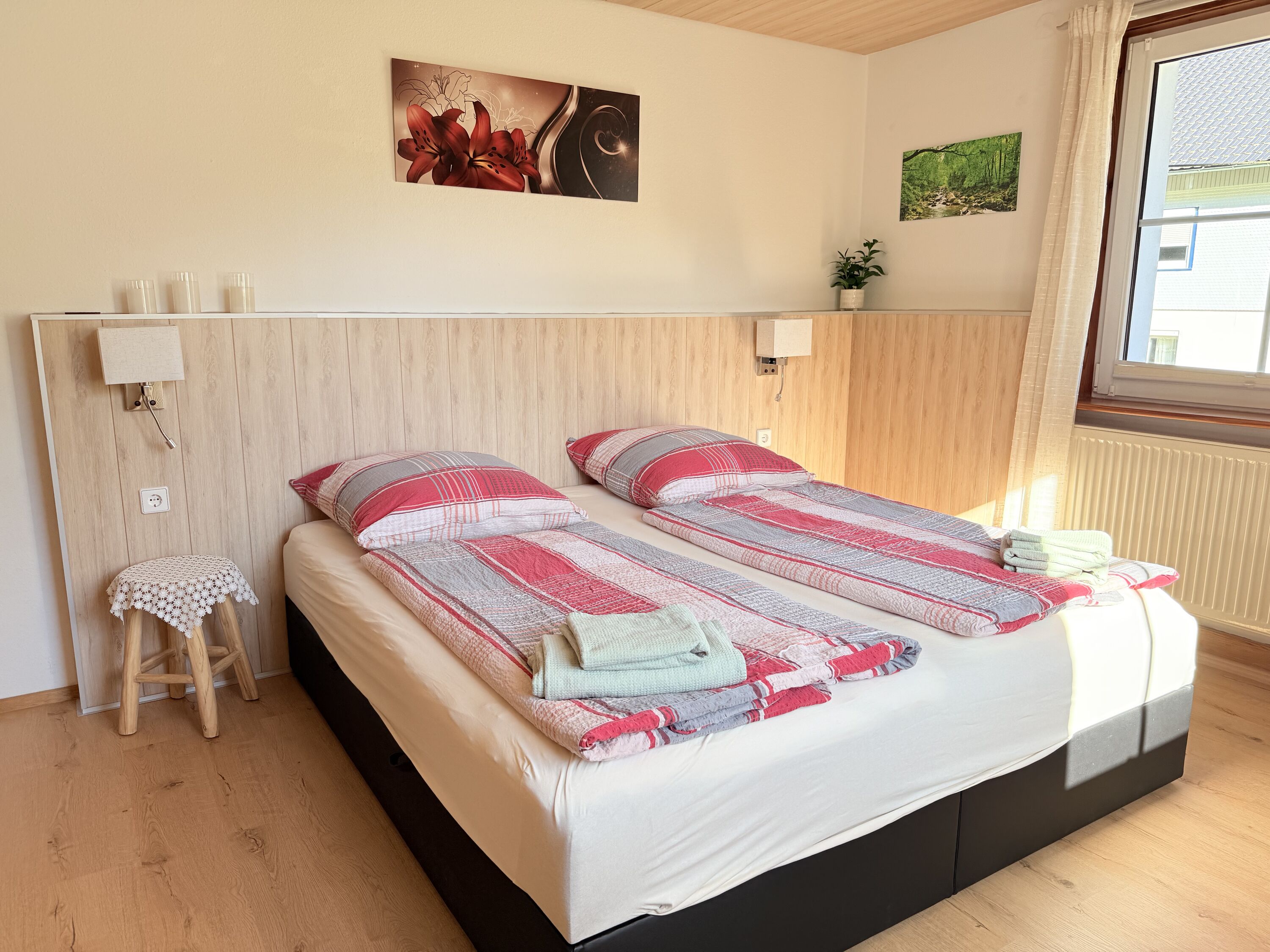 Hochparterre Doppelzimmer mit Infrarotsauna