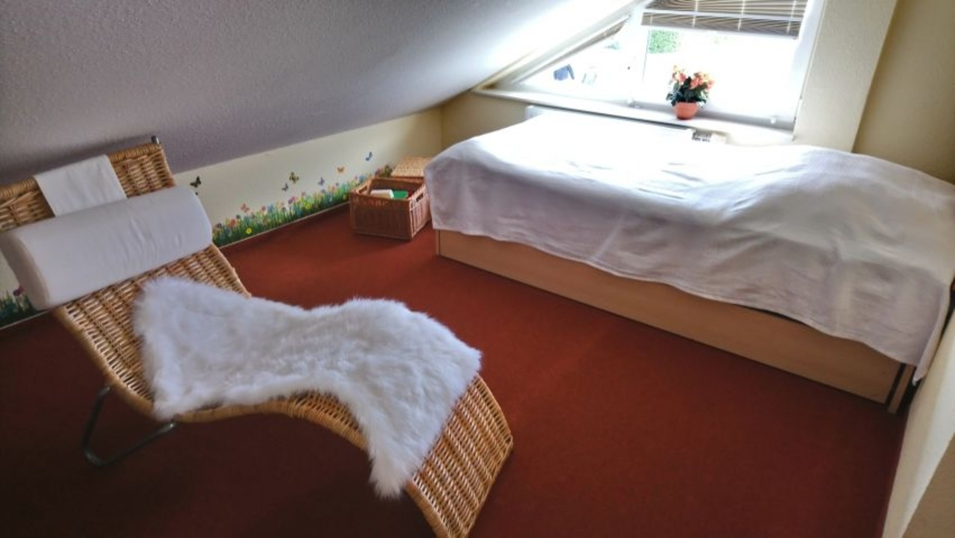 Einzelbett im OG