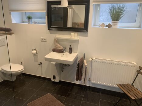 Das moderne Duschbad.