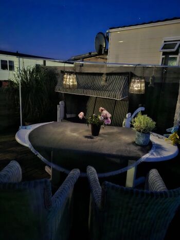 abends auf der Terrasse 