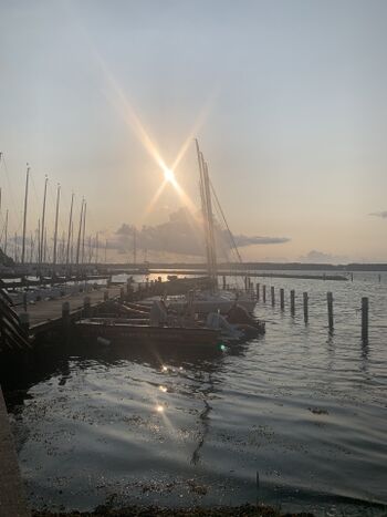 Der Seglehafen, knapp 50 mtr. entfernt