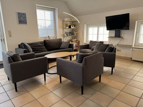 Wohnbereich im Erdgeschoss mit KaminOfen