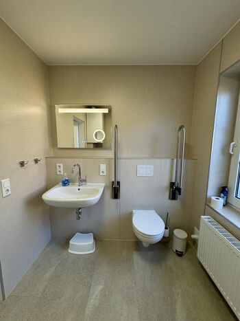 stufenloses Bad im Erdgeschoss