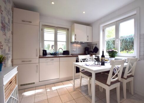 Die voll ausgestattete Küche