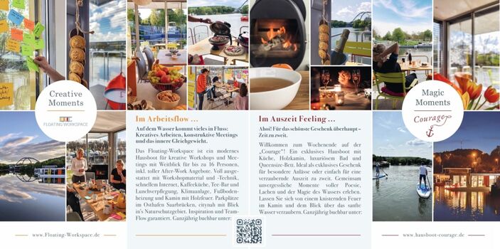 wir vermieten für kreatives Arbeiten und entspannte Erholung 