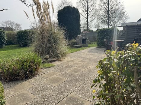 Gartenansicht von Terrasse