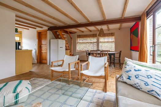 Das stilvoll eingerichtete Wohnzimmer 