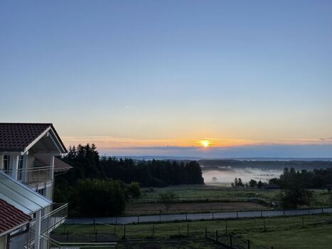 Aussicht nach dem Aufstehen