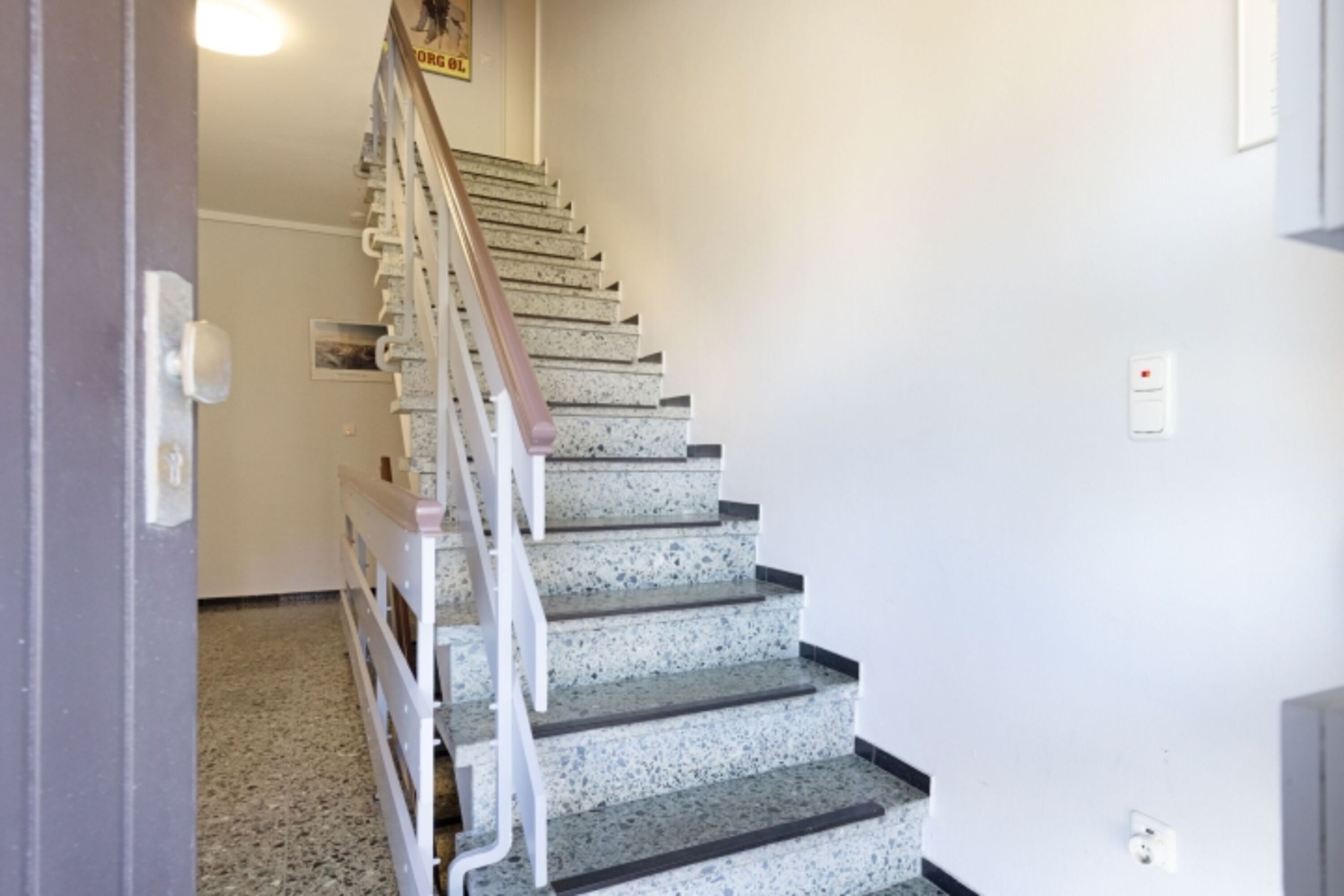 Treppenhaus des Appartementhauses