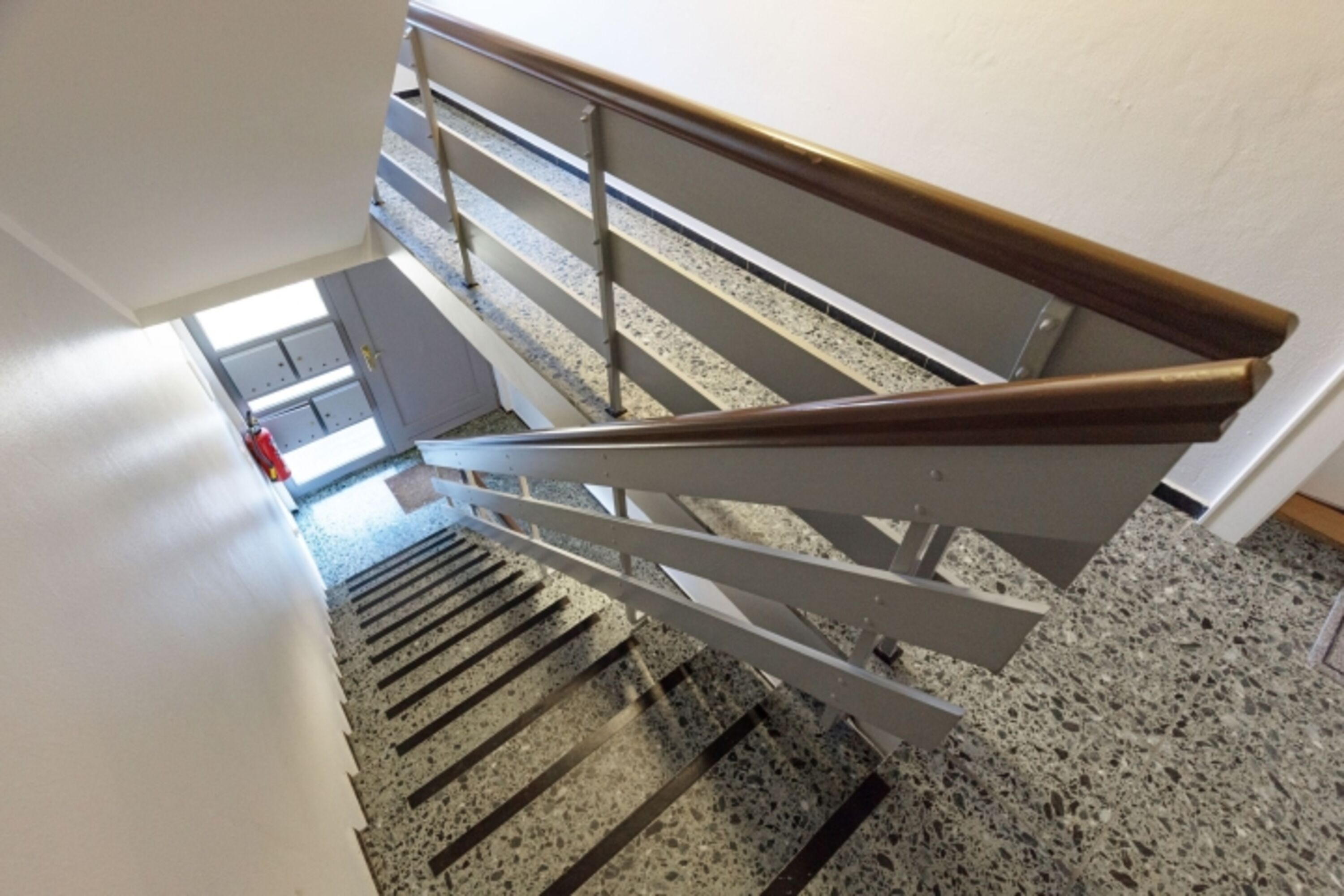 Treppenhaus des Appartementhauses