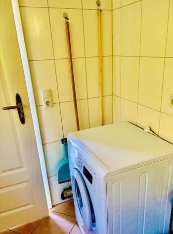 Waschmaschine im Bad