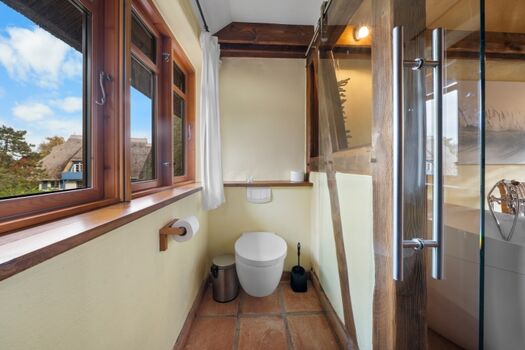 abtrennbarer WC-Bereich im Wellnessbad