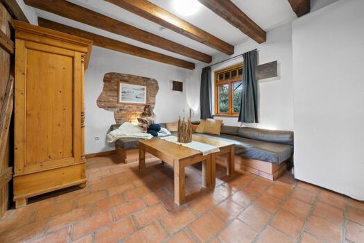 weitere Sitzecke als Schlafbereich abtrennbar