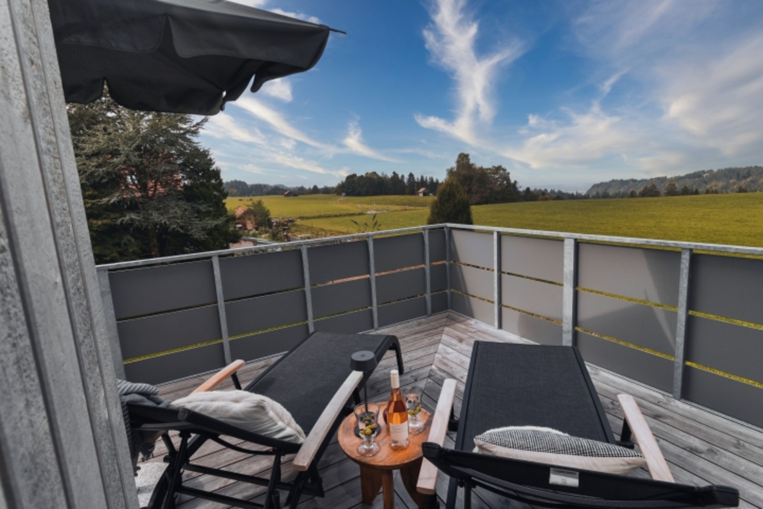 Balkon mit Aussicht