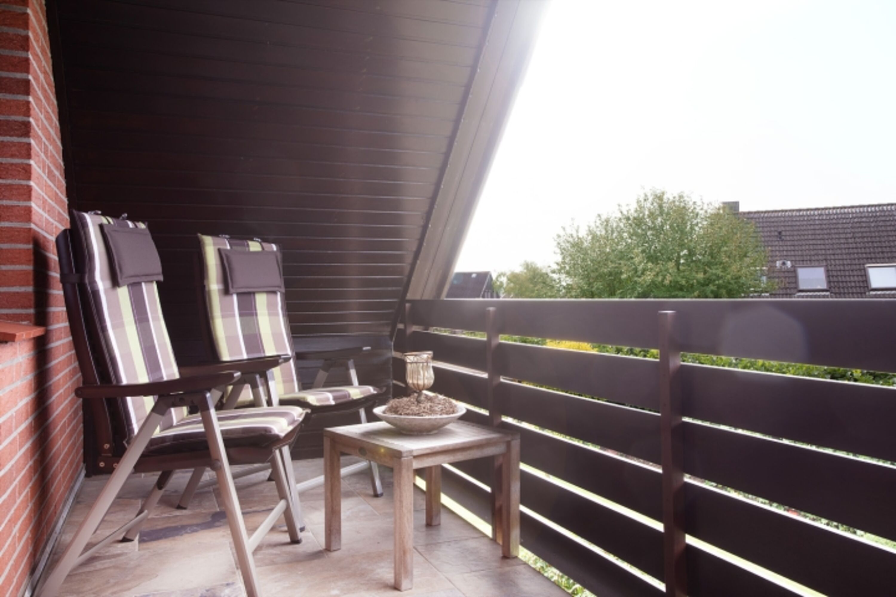 überdachter Balkon